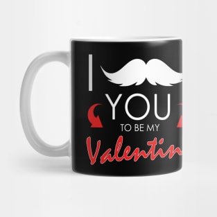 Funny I Mustache You To Be My Valentine Cute Pun Mug